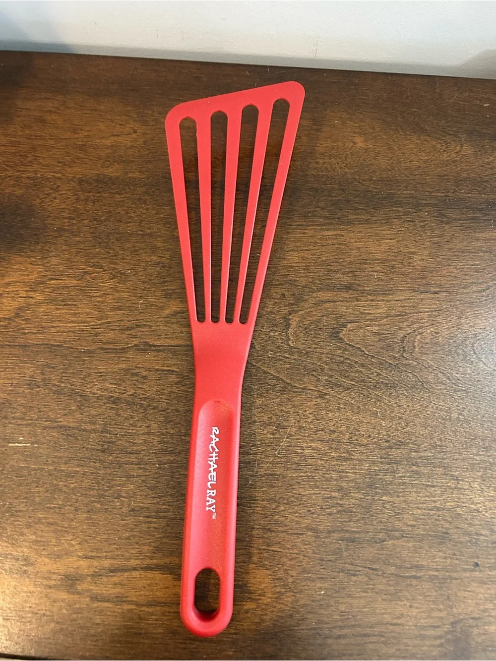 Rachael Ray Slotted Turner Spatula – Color Red Nylon Heat Resistant Never Used.